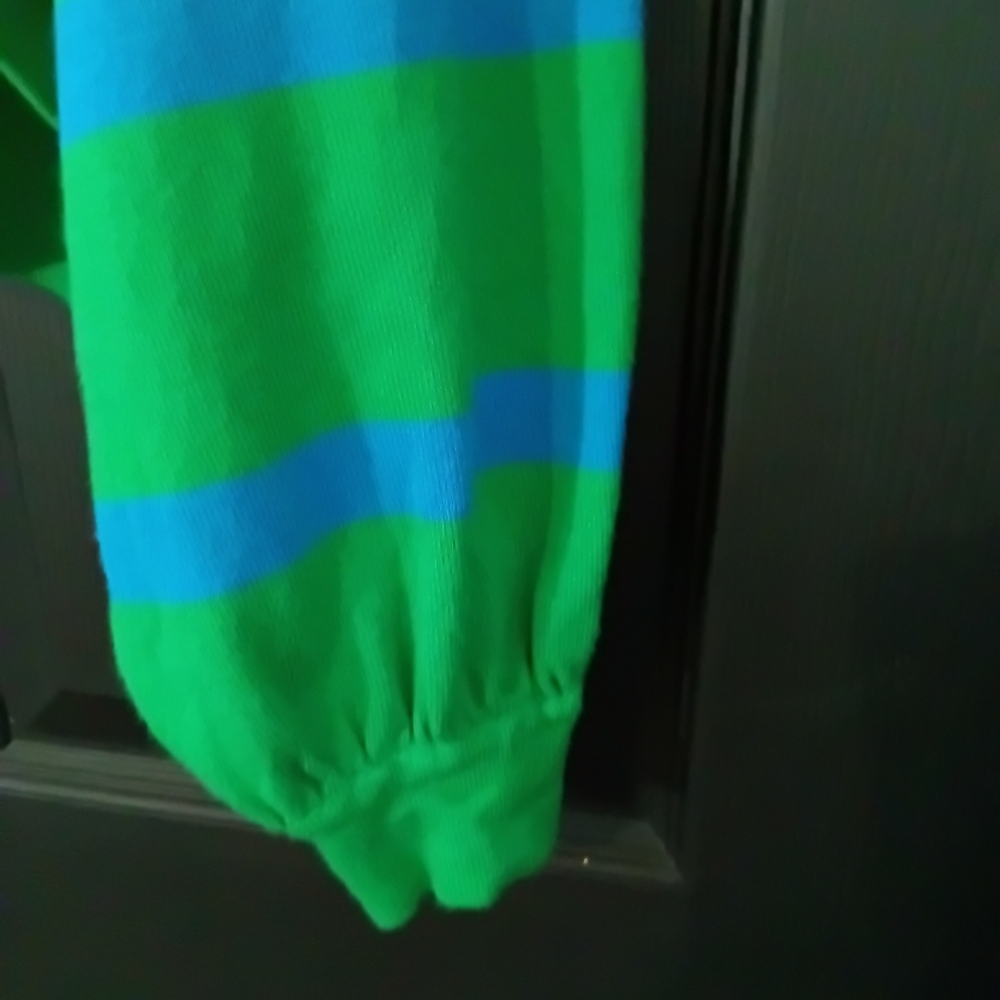 day + moon Sz. L Colorblock Cropped Striped Knit Sweater - Picture 11 of 15
